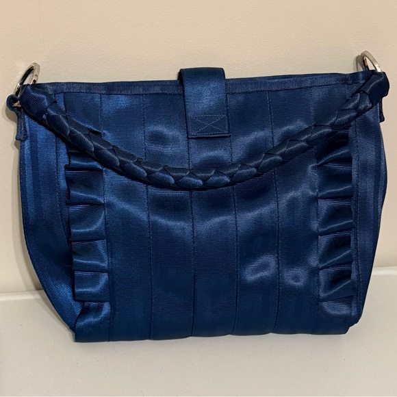 Harveys Lola Ruffle Seatbelt Hobo in indigo - Picture 2 of 7